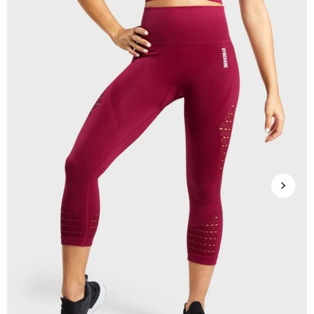 Gymshark seamless energy cropped leggings Large